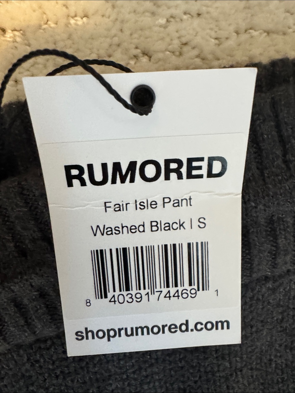 Rumored women’s Crewneck Knit Sweater and Knit Pants Set - black XS small new - Picture 9 of 10
